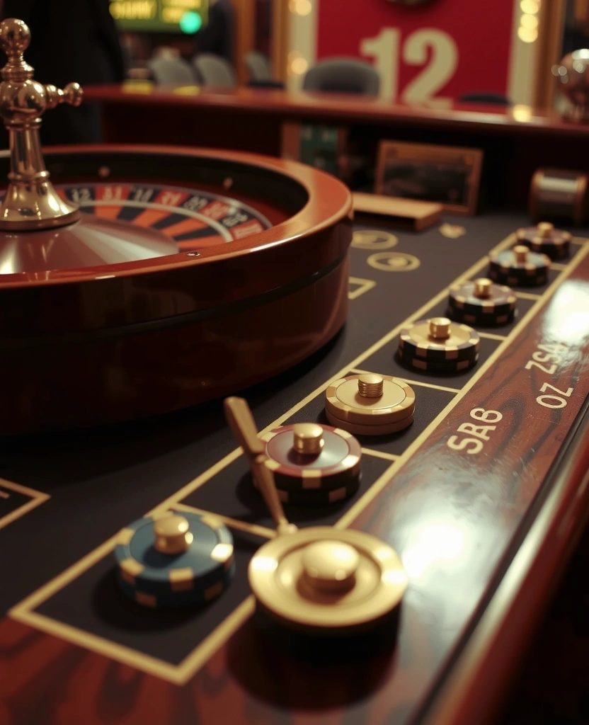 Détail Table Roulette Luxe